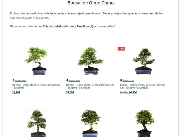 comprar bonsai en internet
